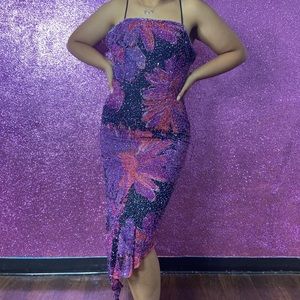 💜 VINTAGE SUMMER FLORAL DRESS 💜